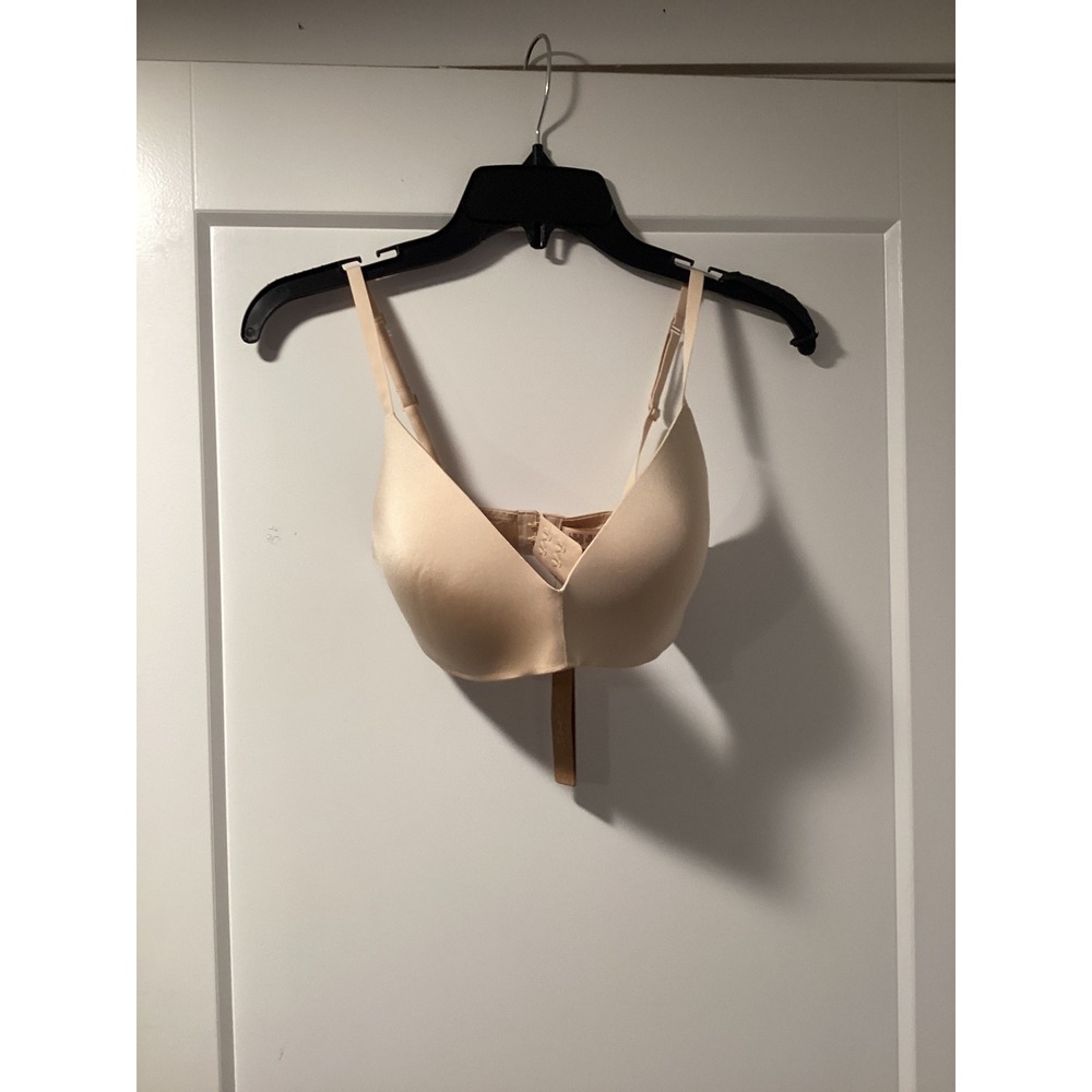 SKIMS Wireless Form Push Up Plunge Bra Sand BR-WRL-1891 NWT 32DD
